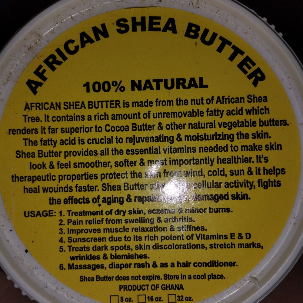 African Shea Butter 100% Natural Moisturizer